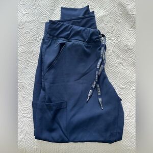 Med Couture Navy Insight Scrub Pants - Jogger style